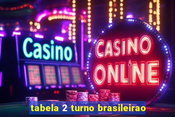 tabela 2 turno brasileirao